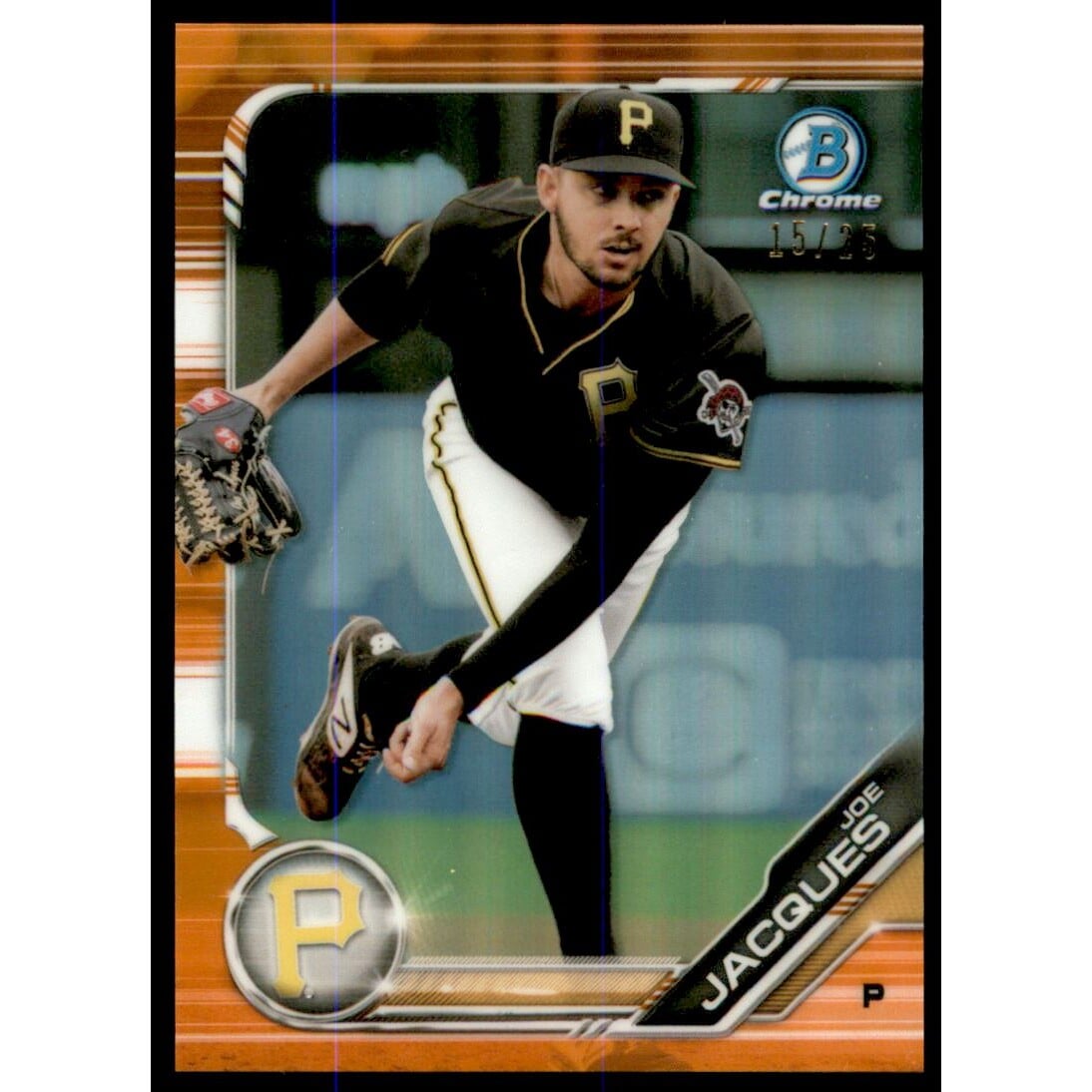 2019 Bowman Chrome Prospects Orange Refractors #BCP224 Joe Jacques. rookie card picture