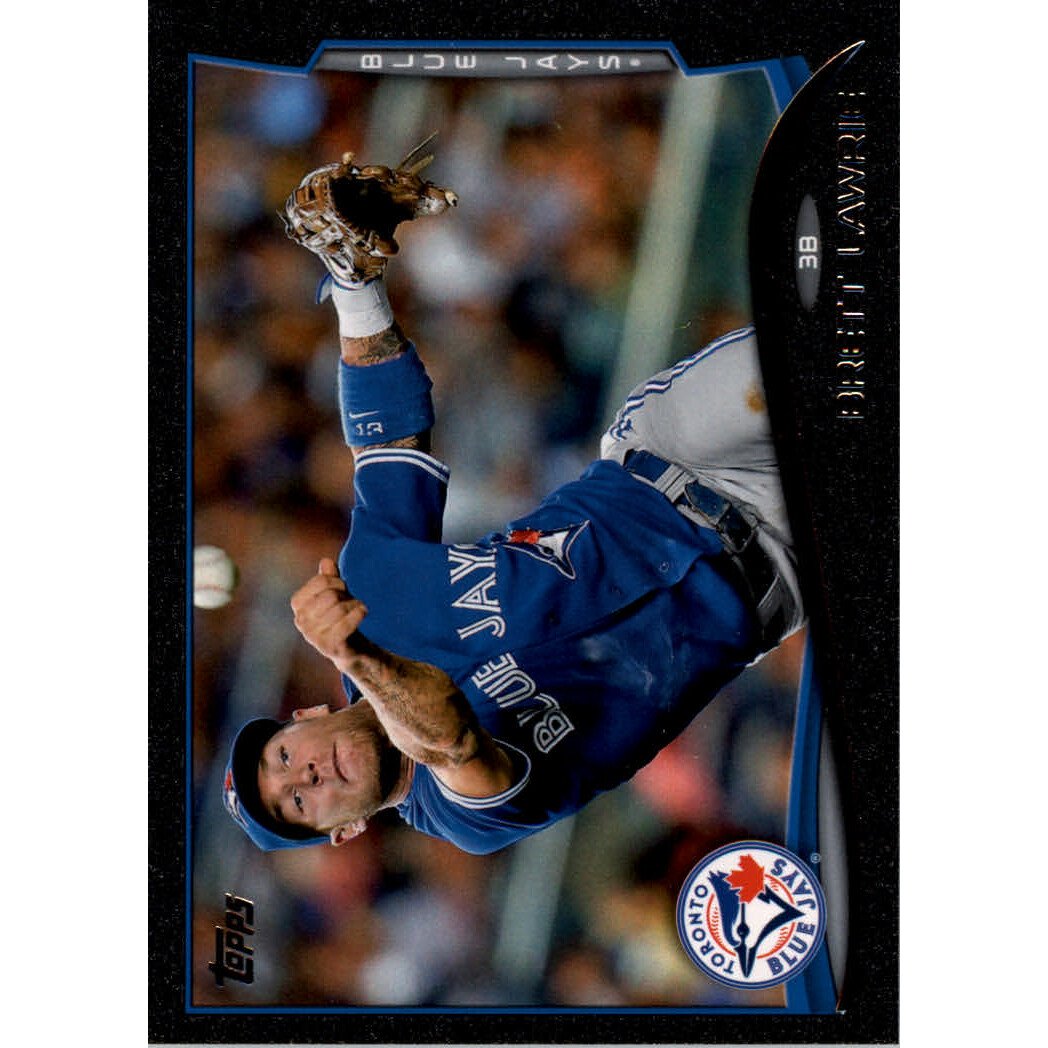 2014 Topps Black #448 Brett Lawrie. rookie card picture