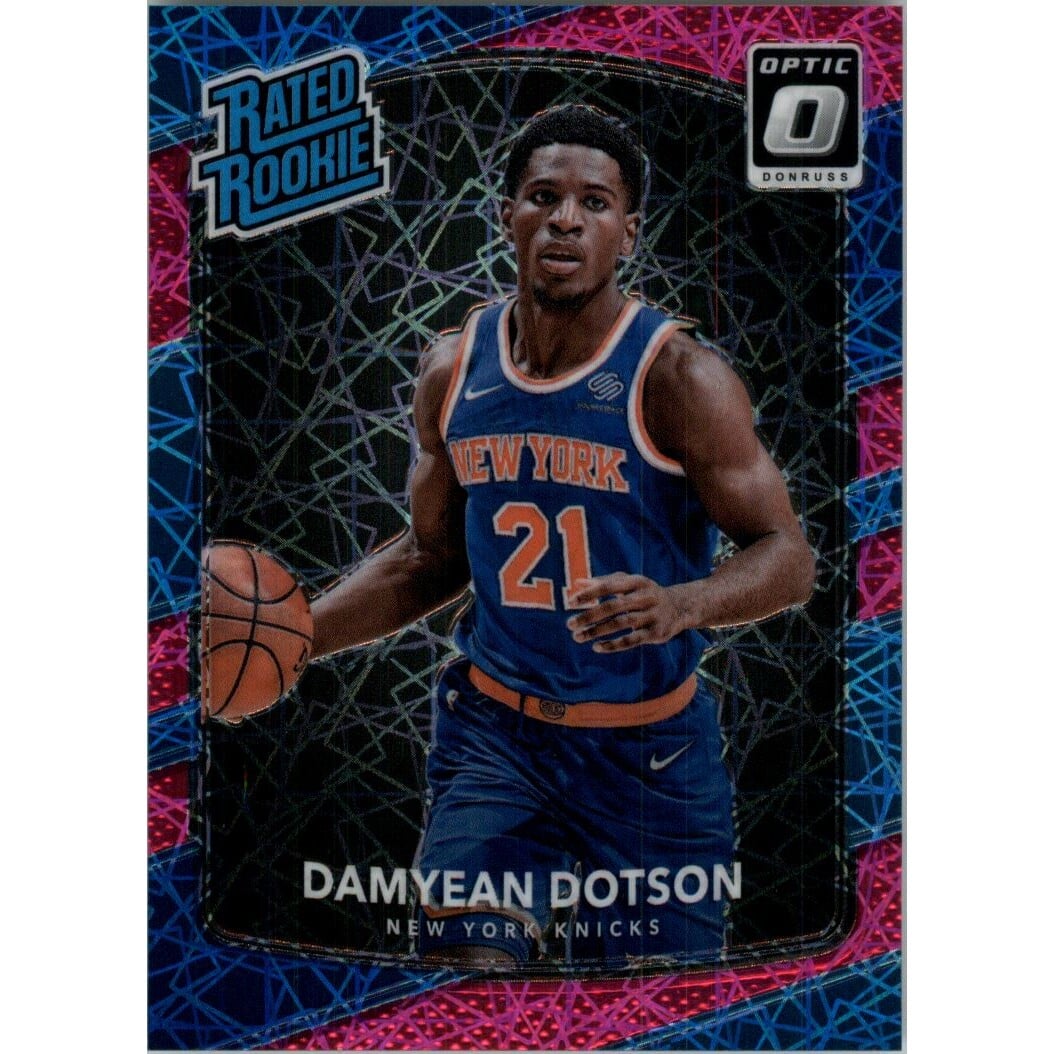 2017-18 Donruss Optic Pink Velocity #166 Damyean Dotson RR. rookie card picture