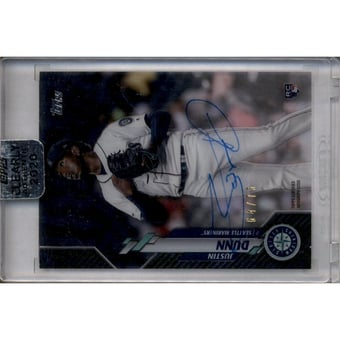 2020 Topps Clearly Authentic Autographs Black #CCAJD Justin Dunn