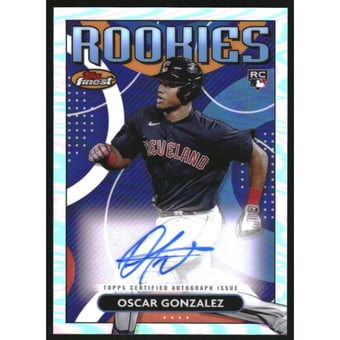 2023 Finest Rookie Design Variation Autographs #RDAOG Oscar Gonzalez