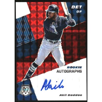 2021 Panini Mosaic Rookie Autographs Mosaic Choice Fusion #83 Akil Baddoo