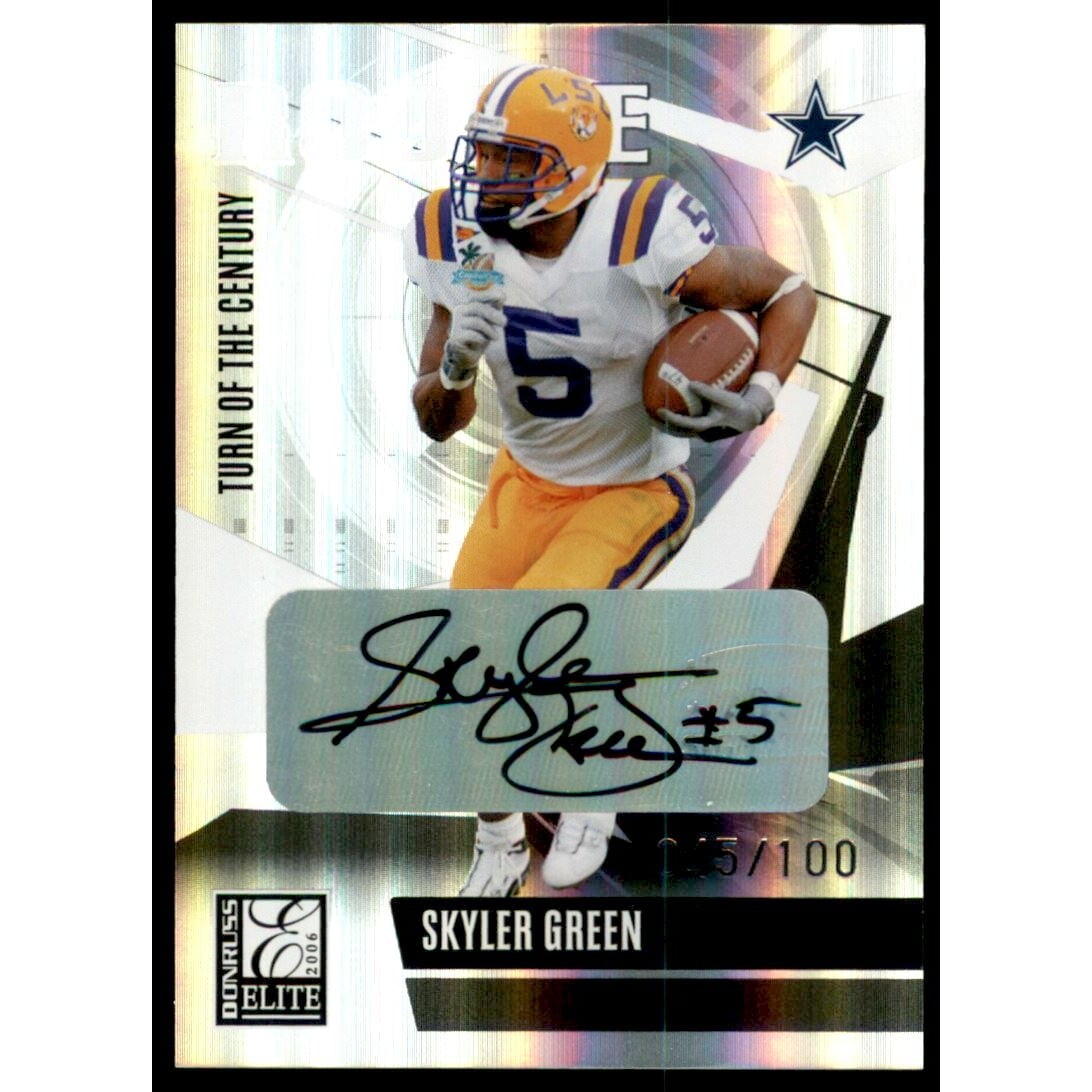 2006 Donruss Elite Turn of the Century Autographs #209 Skyler Green. rookie card picture