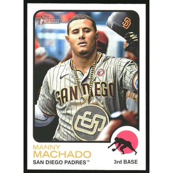 2022 Topps Heritage Image Variations #482 Manny Machado HN