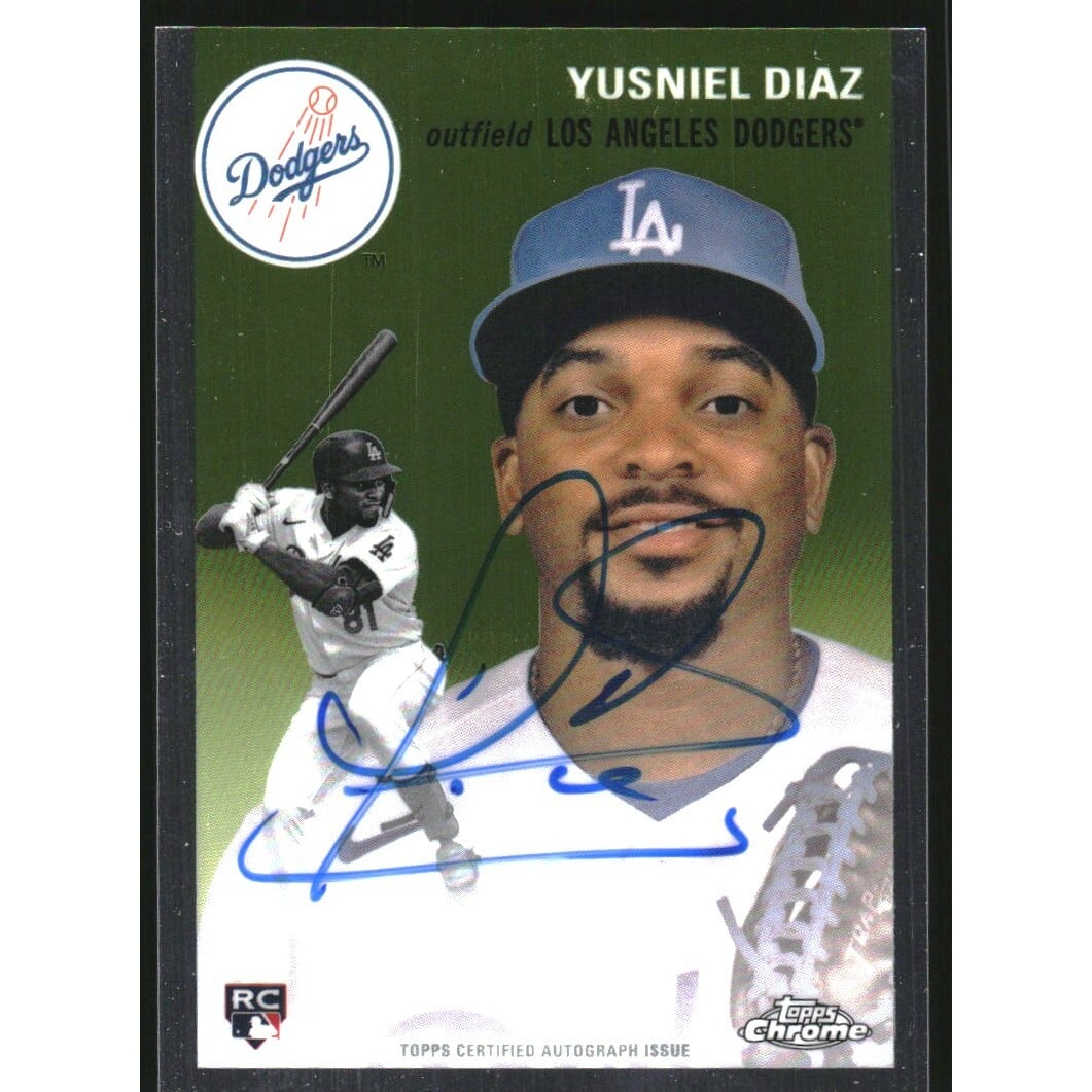 2023 Topps Chrome Platinum Anniversary Autographs #CPAYD Yusniel Diaz. rookie card picture
