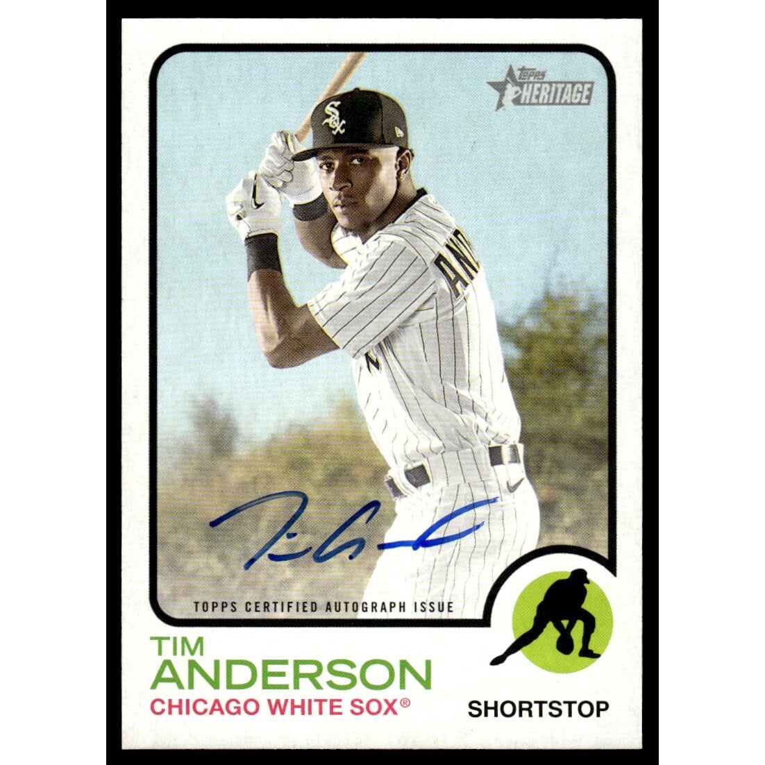 2022 Topps Heritage Real One Autographs #ROATA Tim Anderson. rookie card picture