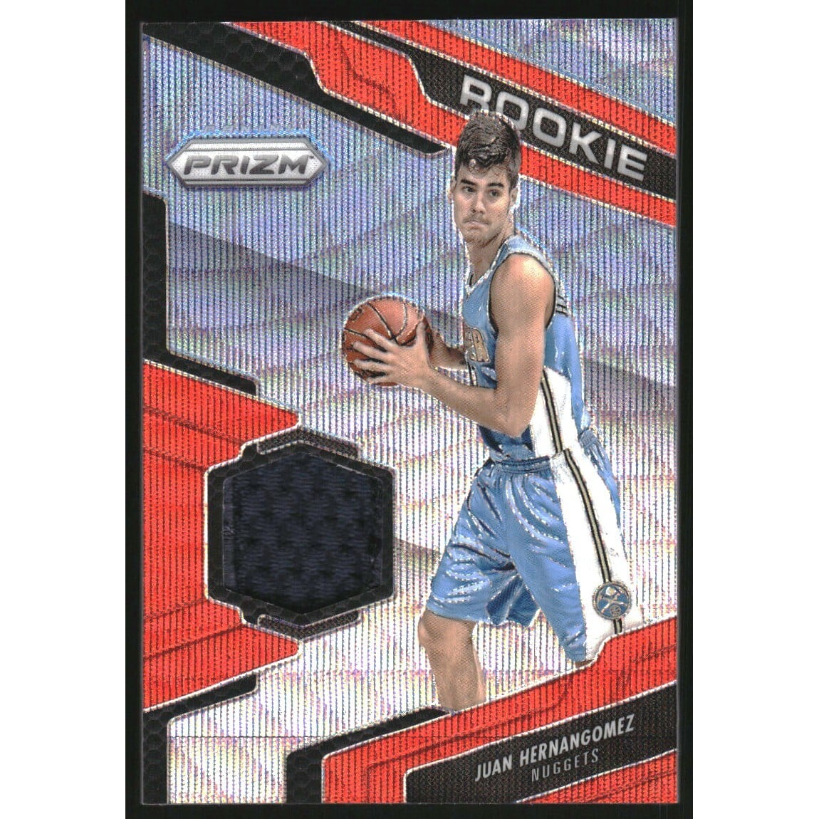 2016-17 Panini Prizm Rookie Jerseys Prizms Orange Wave #54 Juan Hernangomez. rookie card picture