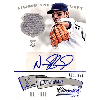 2014 Classics Significant Signatures Jerseys Silver #91 Nick Castellanos/299
