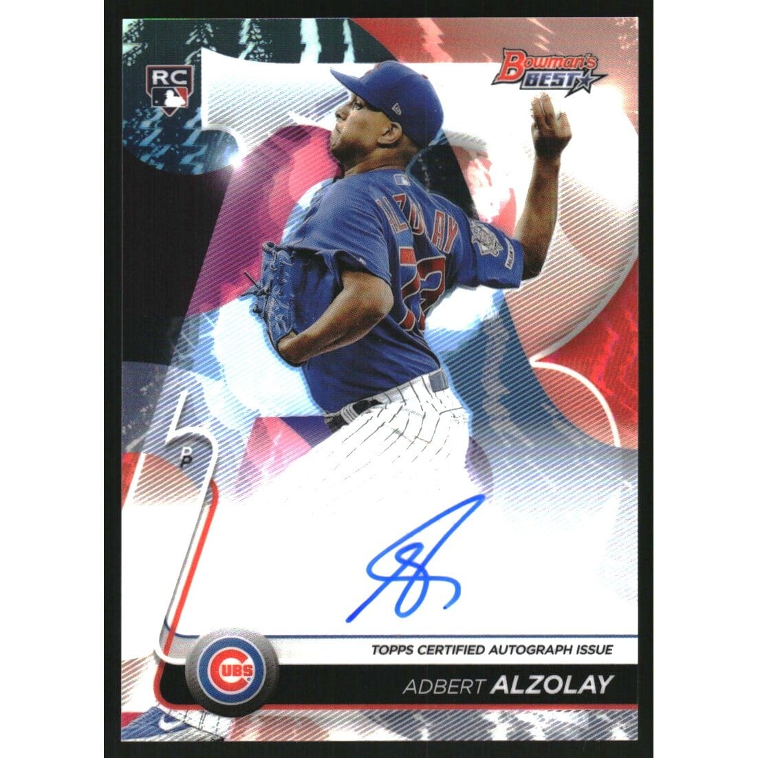 2020 Bowman's Best Best of '20 Autographs #B20AA Adbert Alzolay. rookie card picture