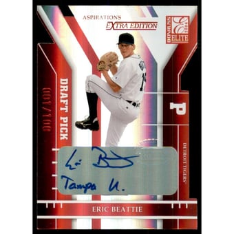 2004 Donruss Elite Extra Edition Signature Aspirations #322 Eric Beattie DP/100