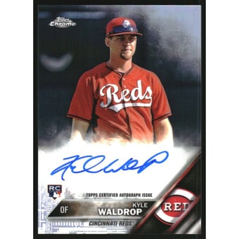 2016 Topps Chrome Rookie Autographs Refractors #RAKW Kyle Waldrop