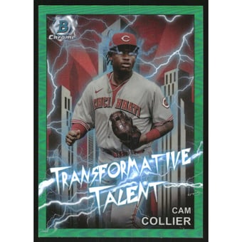 2023 Bowman Chrome Draft Transformative Talent Green Refractors #TT9 Cam Collier