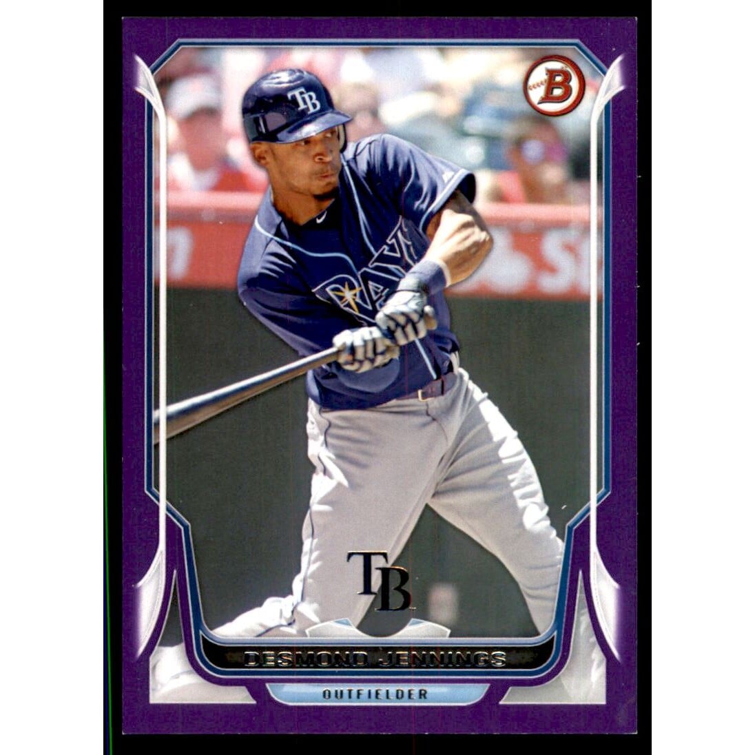 2014 Bowman Purple #17 Desmond Jennings. rookie card picture