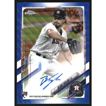 2021 Topps Chrome Rookie Autographs Blue Wave Refractors #RABT Blake Taylor