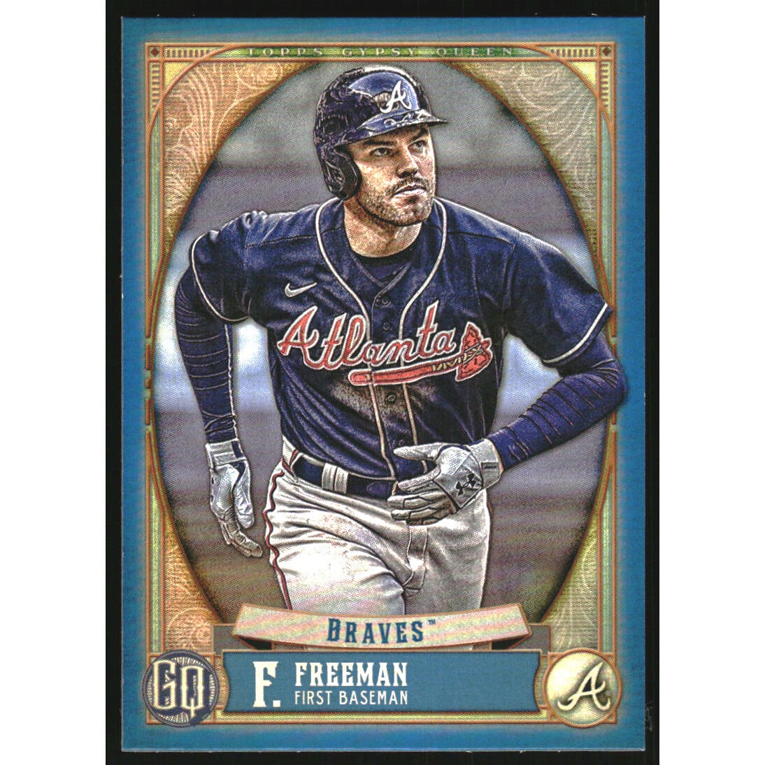 2021 Topps Gypsy Queen Blue #1 Freddie Freeman. rookie card picture