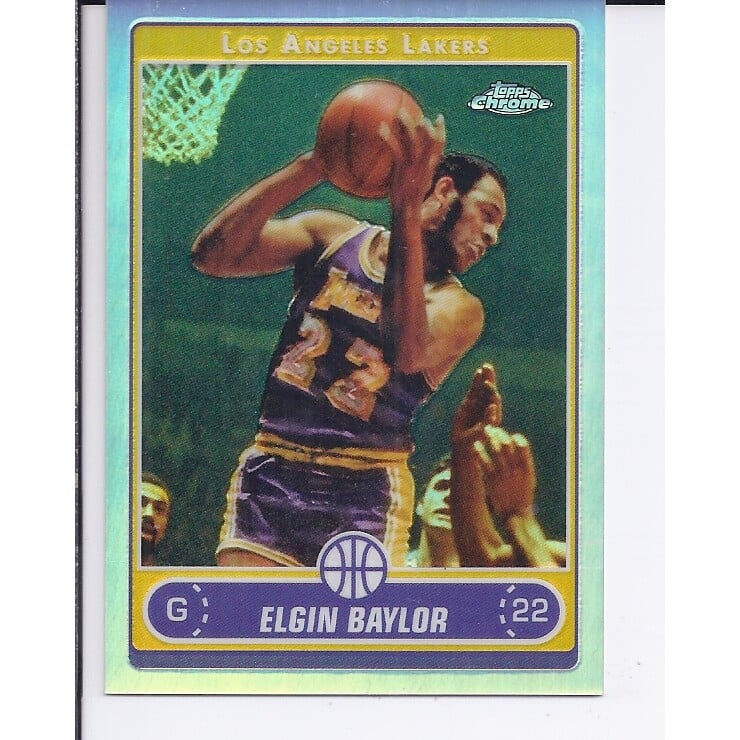 2006-07 Topps Chrome Refractors #158 Elgin Baylor. rookie card picture