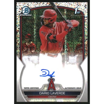 2023 Bowman Chrome Prospect Autographs Speckle Refractors #CPADL Dario Laverde