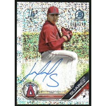 2019 Bowman Chrome Prospect Autographs Speckle Refractors #CPAJS Jose Suarez
