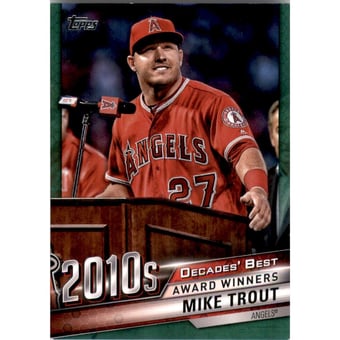 2020 Topps Decades' Best Green #DB93 Mike Trout