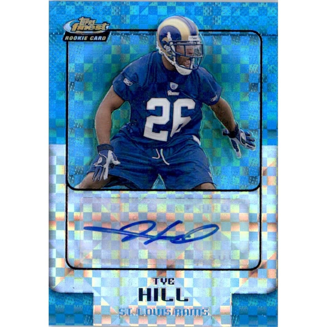 2006 Finest Blue Xfractors #184 TYe Hill AU