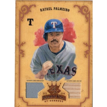 2004 Diamond Kings DK Materials Bronze #39 Rafael Palmeiro Bat-Jsy/150