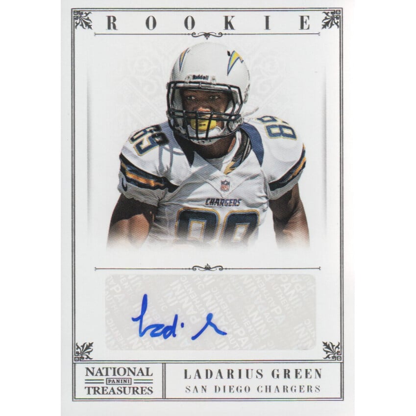 2012 Panini National Treasures #259 Ladarius Green AU RC. rookie card picture