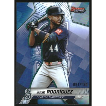 2025 Bowman's Best Blue Refractors #49 Julio Rodriguez