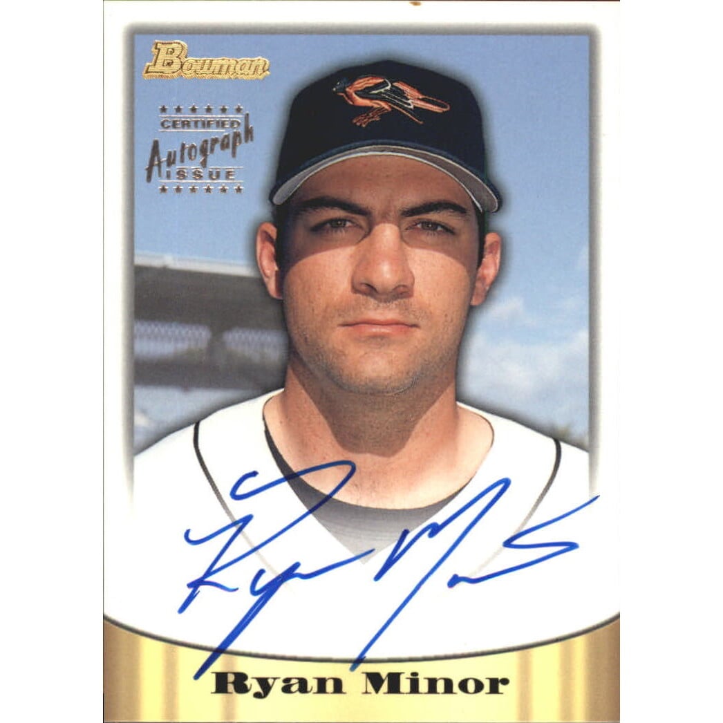 1998 Bowman Certified Silver Autographs #18 Ryan Minor. rookie card picture