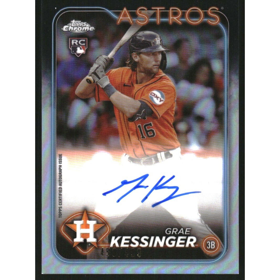 2024 Topps Chrome Rookie Autographs Refractors #RAGK Grae Kessinger. rookie card picture