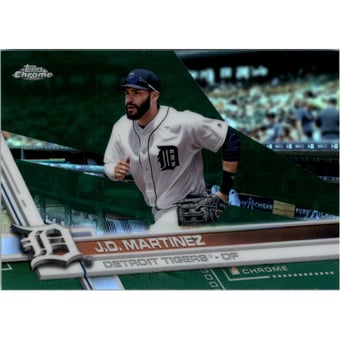 2017 Topps Chrome Green Refractors #63 J.D. Martinez