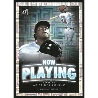 2020 Donruss Now Playing Vector #8 Aristides Aquino