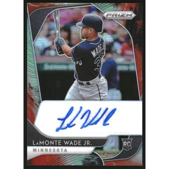 2020 Panini Prizm Rookie Autographs Prizms Cosmic Haze #80 LaMonte Wade Jr./50