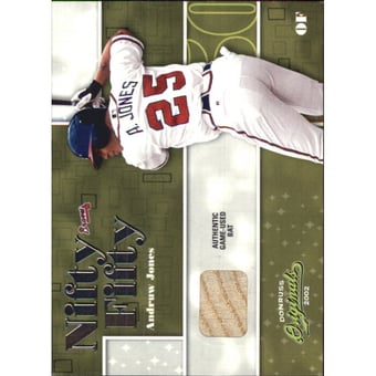 2002 Donruss Originals Nifty Fifty Bats #9 Andruw Jones
