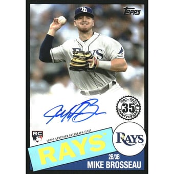 2020 Topps Update '85 Topps Autographs Black #85BAMB Mike Brosseau