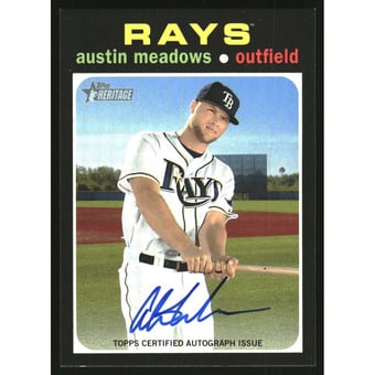 2020 Topps Heritage Real One Autographs #ROAAM Austin Meadows HN