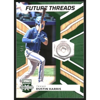 2022 Elite Extra Edition Future Threads Emerald #23 Dustin Harris