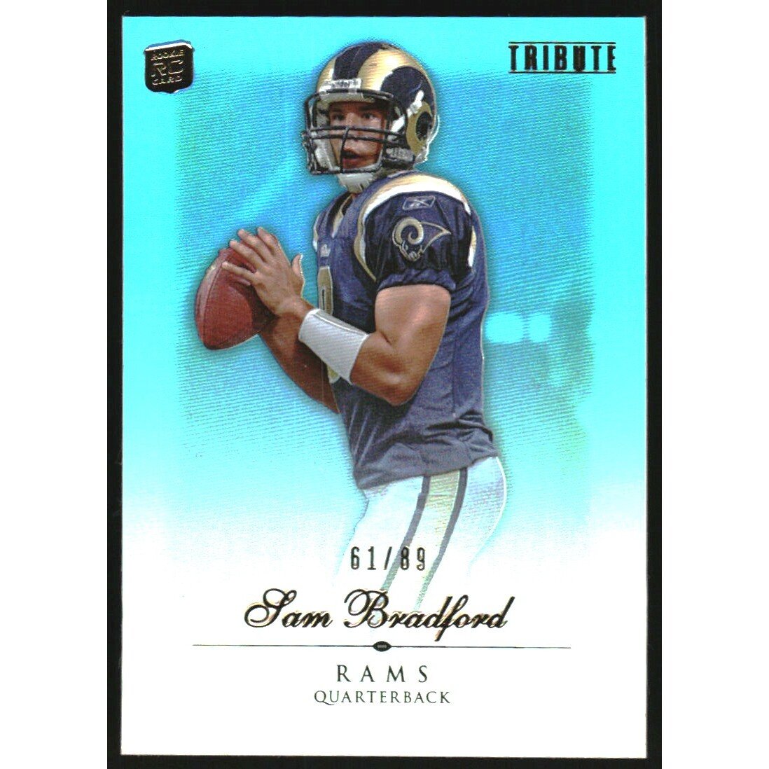 2010 Topps Tribute Blue #20 Sam Bradford. rookie card picture