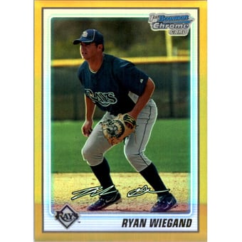 2010 Bowman Chrome Prospects Gold Refractors #BCP174 Ryan Wiegand