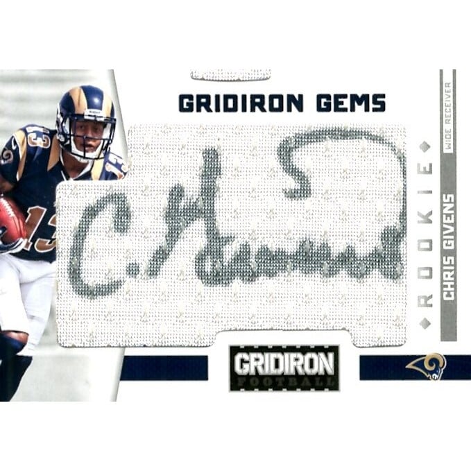 2012 Gridiron #315 Chris Givens JSY AU/249* RC