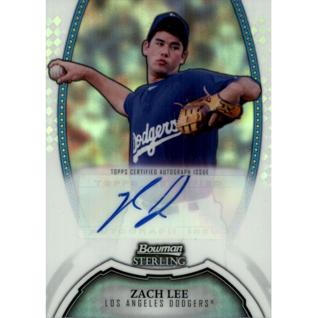 2011 Bowman Sterling Prospect Autographs Refractors #ZL Zach Lee. rookie card picture