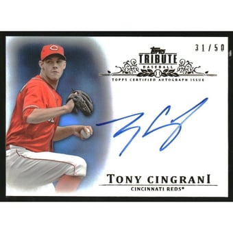 2013 Topps Tribute Autographs Blue #TC2 Tony Cingrani