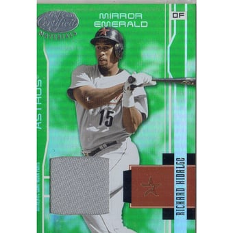 2003 Leaf Certified Materials Mirror Emerald Materials #74 Richard Hidalgo Pants
