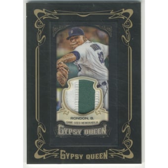 2014 Topps Gypsy Queen Framed Mini Relics Black #GMRBR Bruce Rondon