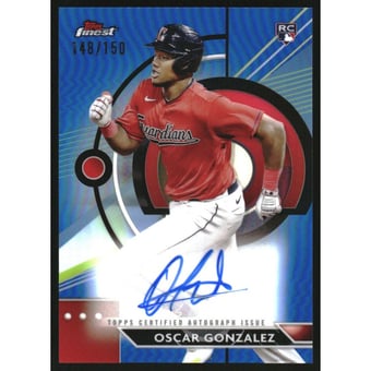2023 Finest Autographs Blue Refractors #FAOG Oscar Gonzalez