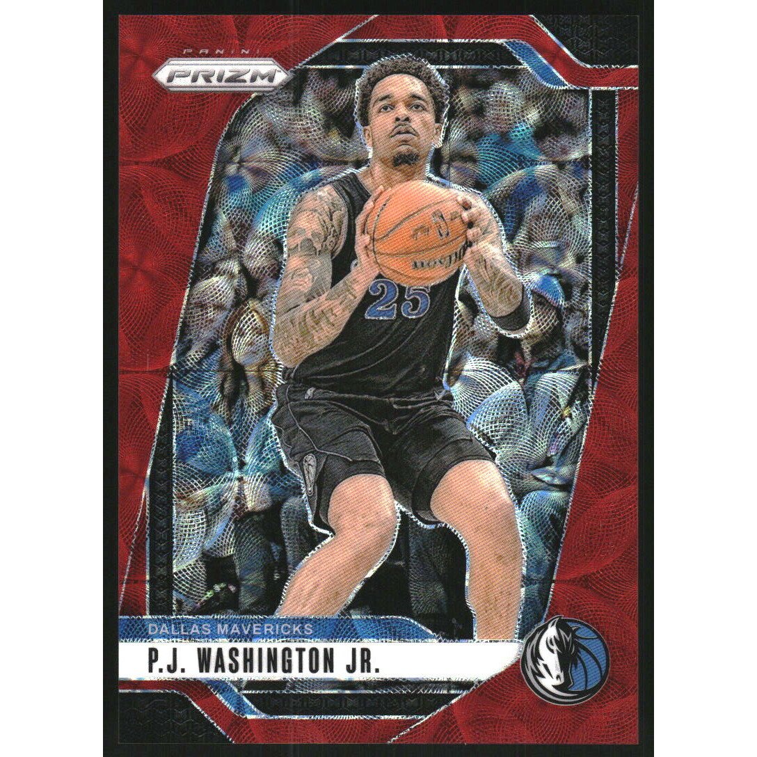 2024-25 Panini Prizm Prizms Choice Red #174 P.J. Washington Jr.. rookie card picture