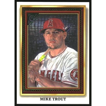2022 Topps Gallery Portrait Gallery Green #PG2 Mike Trout