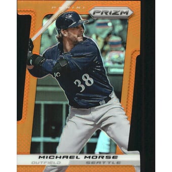 2013 Panini Prizm Prizms Orange Die-Cut #72 Michael Morse