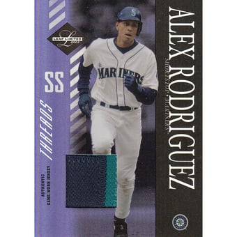 2003 Leaf Limited Threads Prime #111 Alex Rodriguez M's H