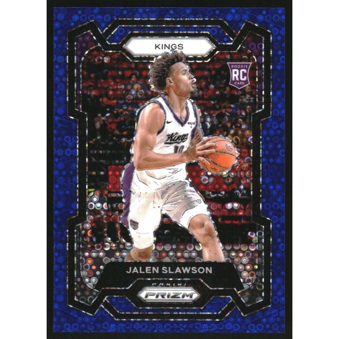 2023-24 Panini Prizm Prizms Fast Break Blue #149 Jalen Slawson. rookie card picture