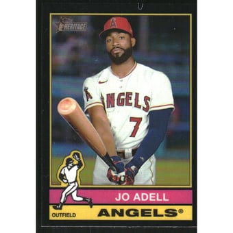 2025 Topps Heritage Chrome Black Refractors #434 Jo Adell